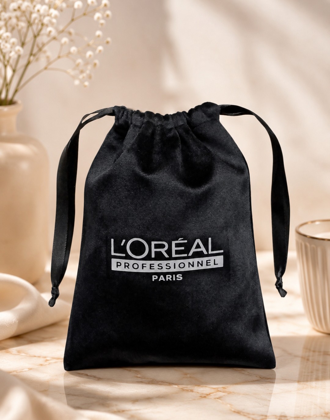 Pack 100 bolsas de felpa 20x15cm personalizadas